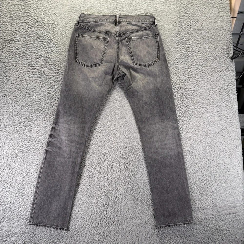 Banana Republic Jeans Men 30x32 Gray Cotton Denim Straight Leg Slim Fit Workwear